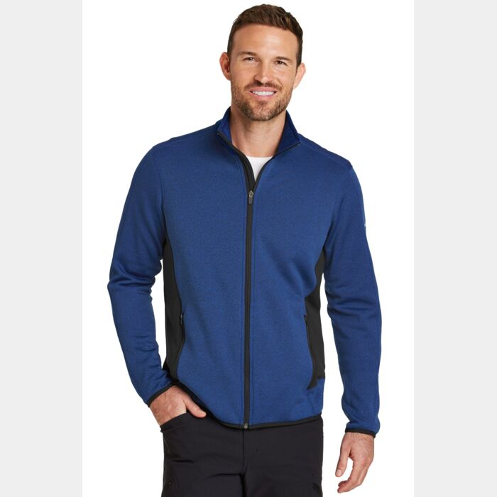 Full Zip Heather Stretch Fleece Jacket Thumbnail