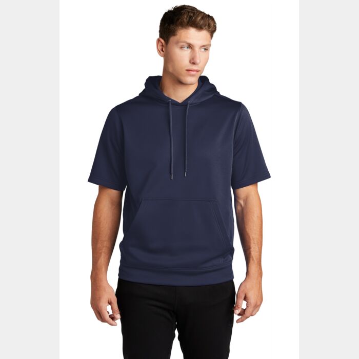 Sport Wick ® Fleece Short Sleeve Hooded Pullover Thumbnail