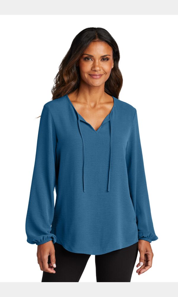 Women's Textured Crepe Blouse Thumbnail