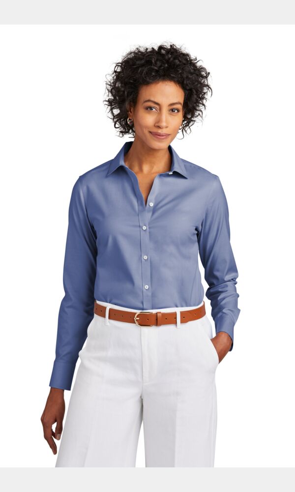 Women's Wrinkle Free Stretch Pinpoint Shirt Thumbnail