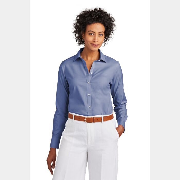 Women's Wrinkle Free Stretch Pinpoint Shirt Thumbnail