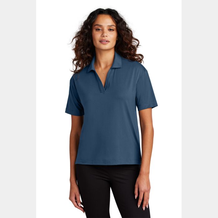 Women's Stretch Jersey Polo Thumbnail