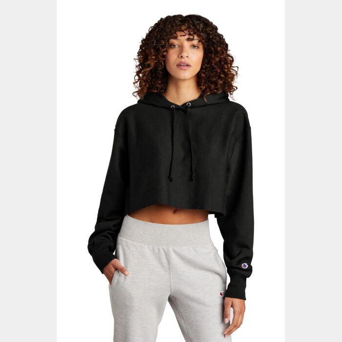 Women's Reverse Weave ® Cropped Cut Off Hooded Sweatshirt Thumbnail