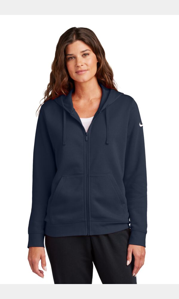 Women's Club Fleece Sleeve Swoosh Full Zip Hoodie Thumbnail