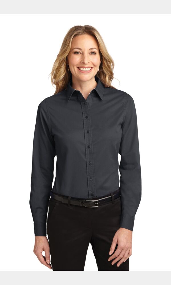 Ladies Long Sleeve Easy Care Shirt Thumbnail