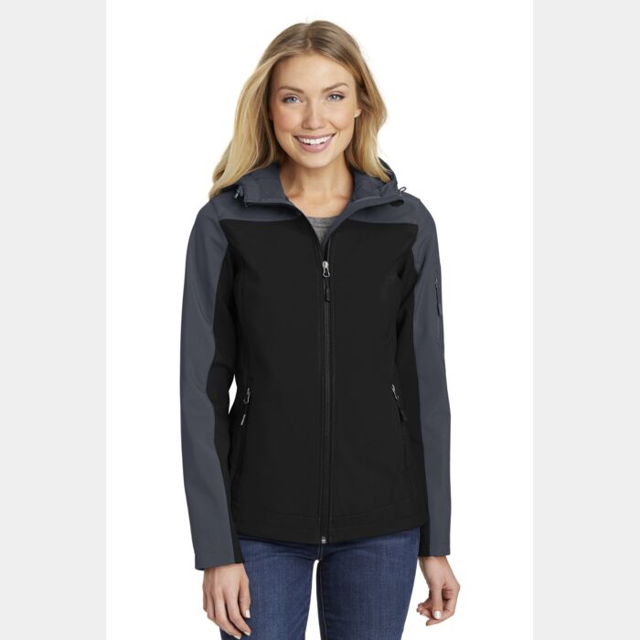 Ladies Hooded Core Soft Shell Jacket Thumbnail