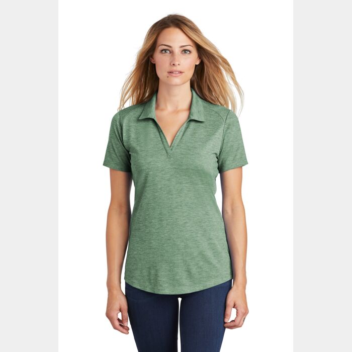 ® Ladies PosiCharge ® Tri Blend Wicking Polo Thumbnail
