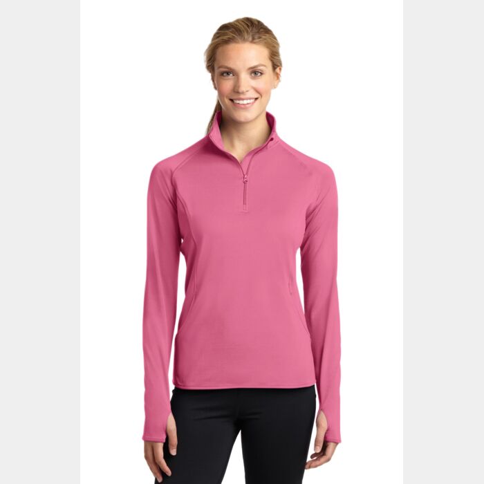 Ladies Sport Wick ® Stretch 1/2 Zip Pullover Thumbnail