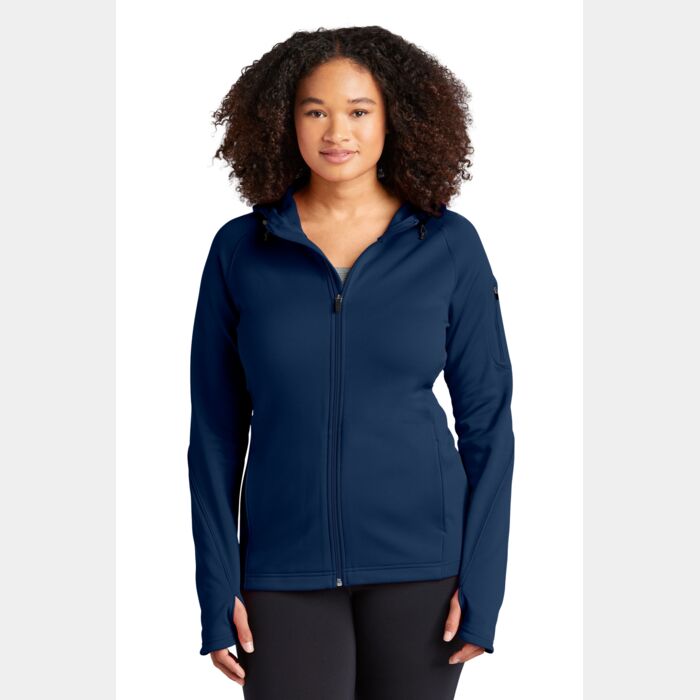 Ladies Tech Fleece Full Zip Hooded Jacket Thumbnail