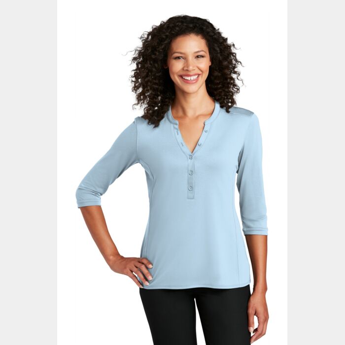 Ladies UV Choice Pique Henley Thumbnail