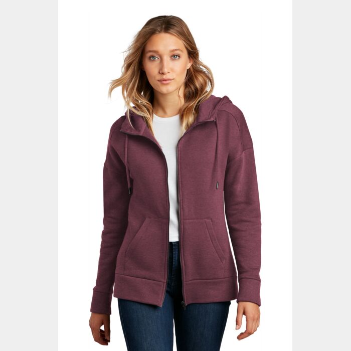 ® Women's Perfect Weight ® Fleece Drop Shoulder Full Zip Hoodie Thumbnail