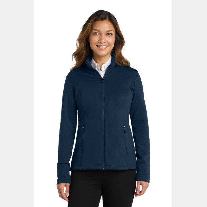 ® Ladies Grid Fleece Jacket Thumbnail