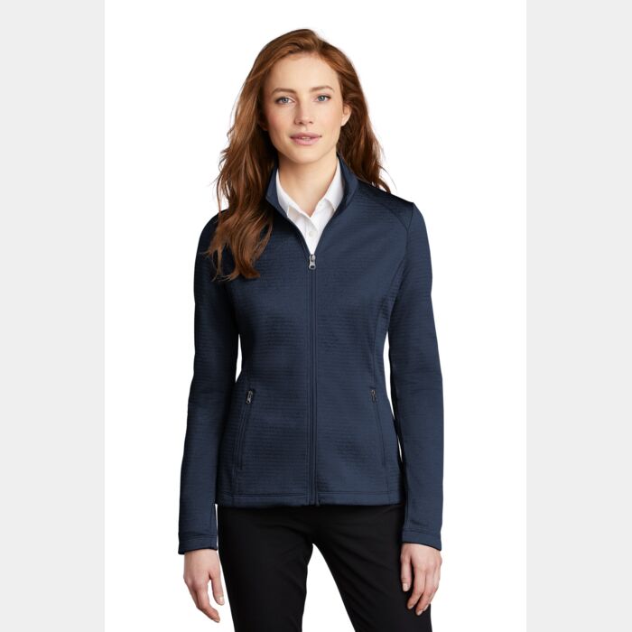 ® Ladies Diamond Heather Fleece Full Zip Jacket Thumbnail